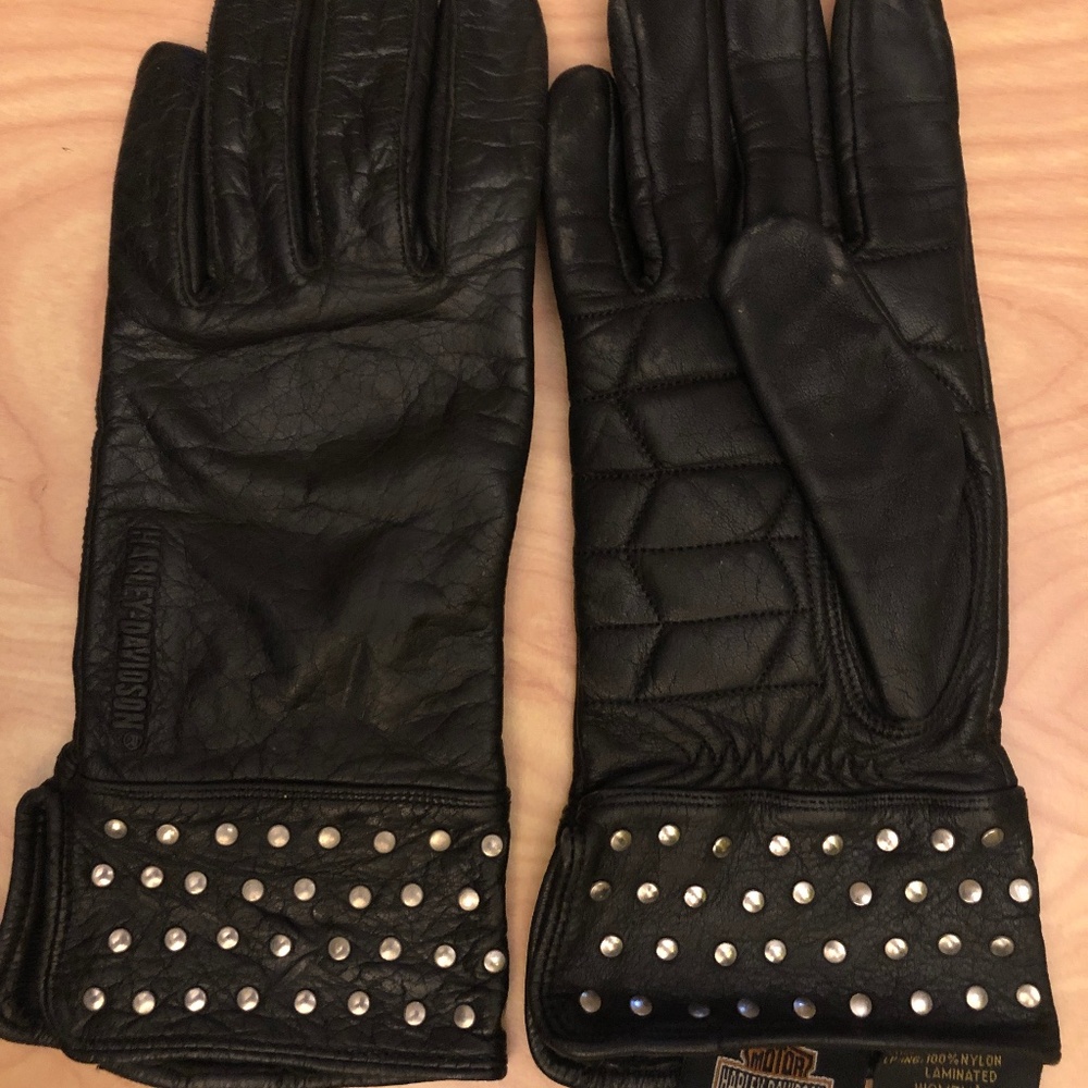 Leather Harley Davidson Riding gloves